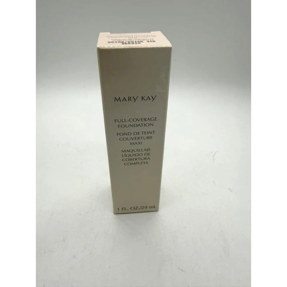 New In Box Mary Kay Full Coverage Foundation Beige 305 Normal/Dry -Pink Cap